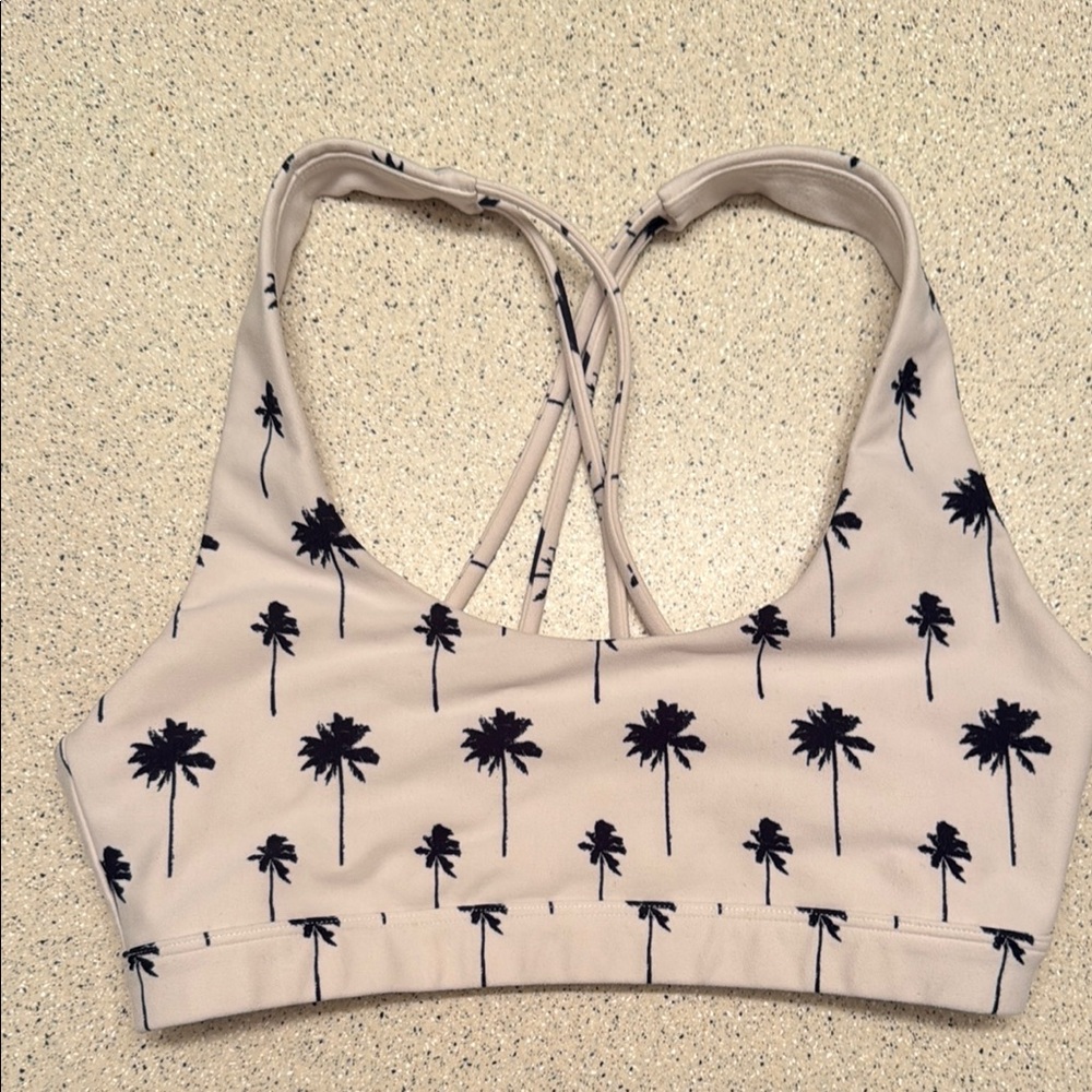 Spiritual Gangster Palm Tree Print Sports Bra
